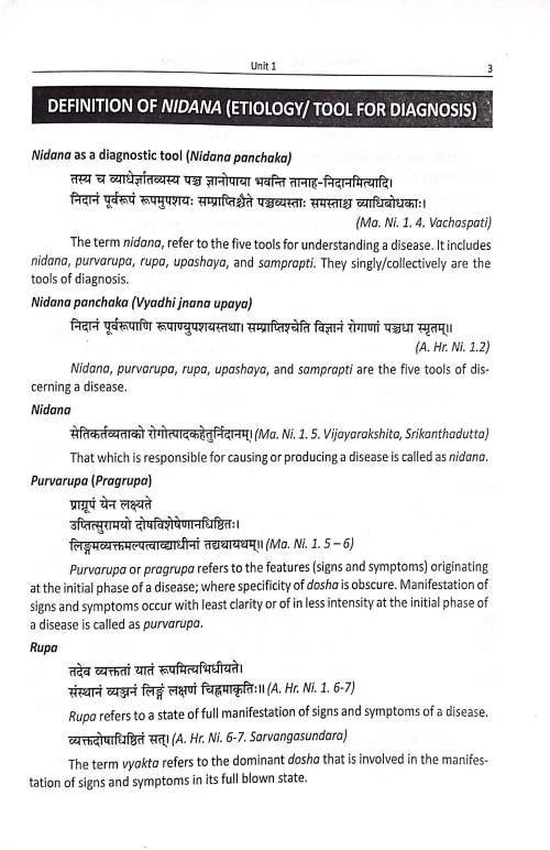 Roga Nidan Evum Vikriti Vigyan